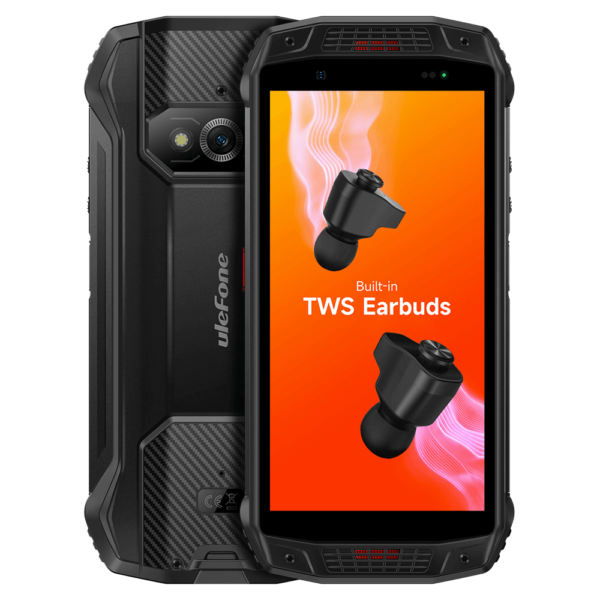 UleFone Armor 15 Rugged Phone, Built-in Earbuds